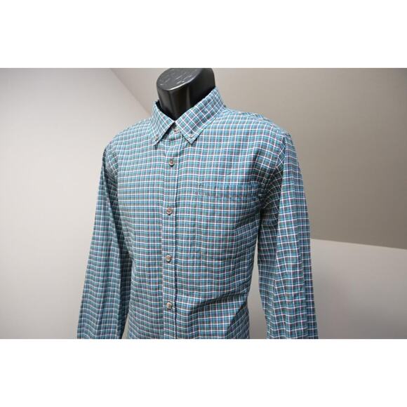 Mountain Khaki Classic Fit Plaid Camp Button Up Long Sleeve Shirt Mens Sz Large - Picture 1 of 10